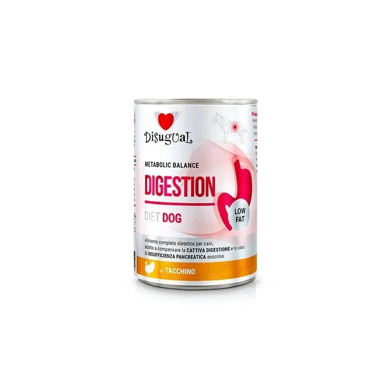 Disugual Diet Dog Digestion Bajo en Grasa Pavo 400g