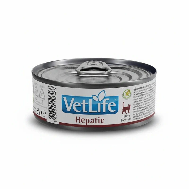 Farmina Vet Life Natural Diet Gato Hepático Lata 85g x 12 unidades