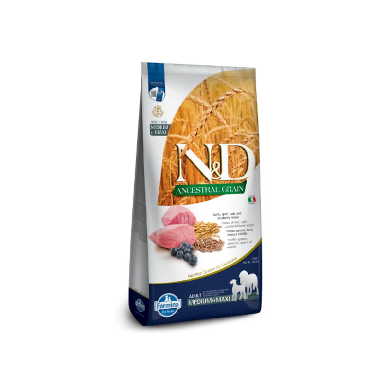 Farmina N&D Dog Ancestral Medium Maxi Cordero Alimento Seco 12kg