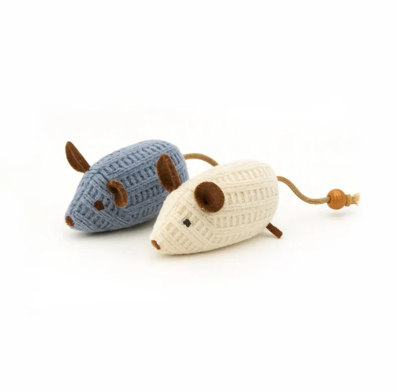 Twinbee Cat Toy Pareja de Ratones con Matatabi