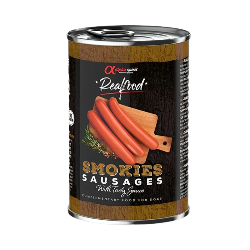 Alpha Spirit Dog Smokies Sausages 400g