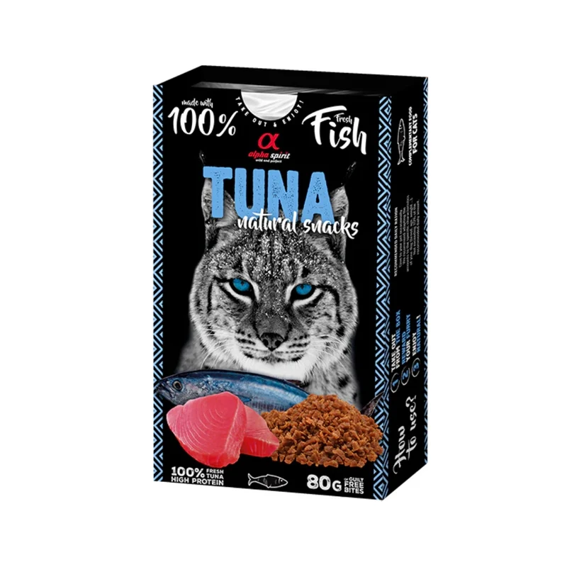 Alpha Spirit Cat Natural Snacks Atún 80g