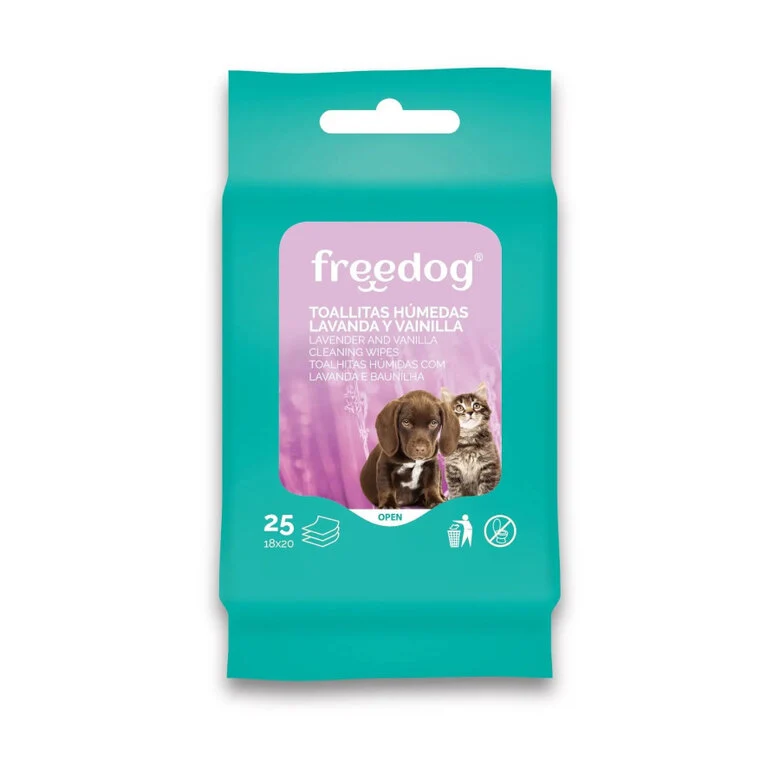 Freedog Toallitas de Lavanda y Vainilla