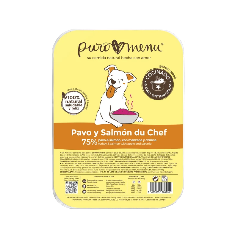 Puromenu Cocinado "Pavo y Salmón du Chef"