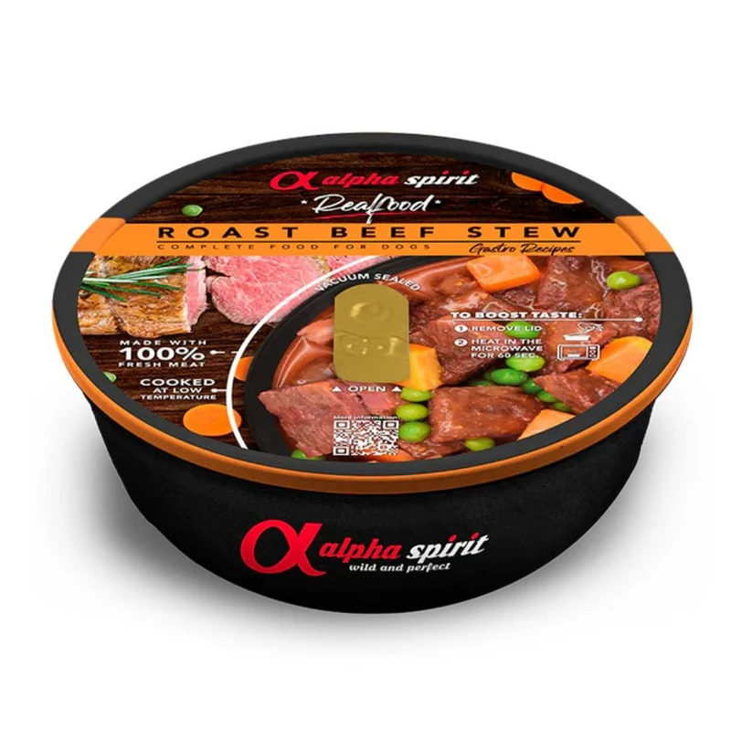 Alpha Spirit Dog Real Food Ternera