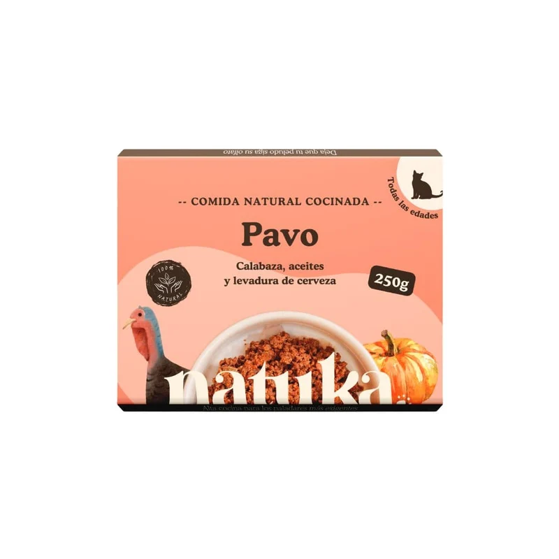 Natuka COOKED Gatos Menú Pavo