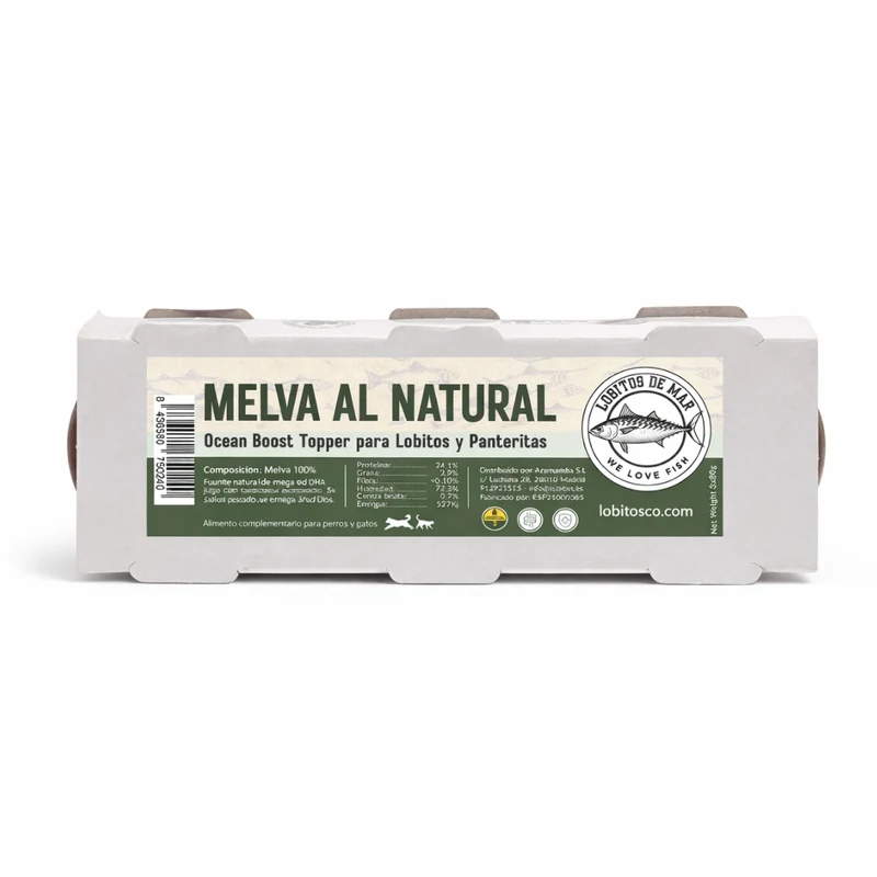 LOBITOS DE MAR - Melva Cocida al Natural 3x80g
