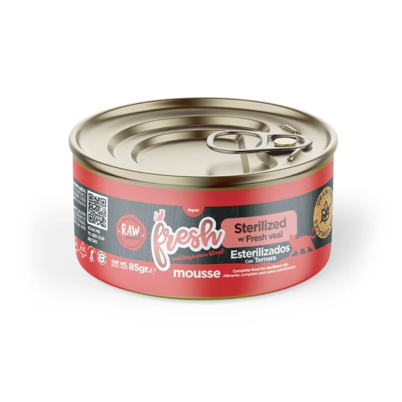 Fresh Cat Sterilized - Mousse de Ternera 85g
