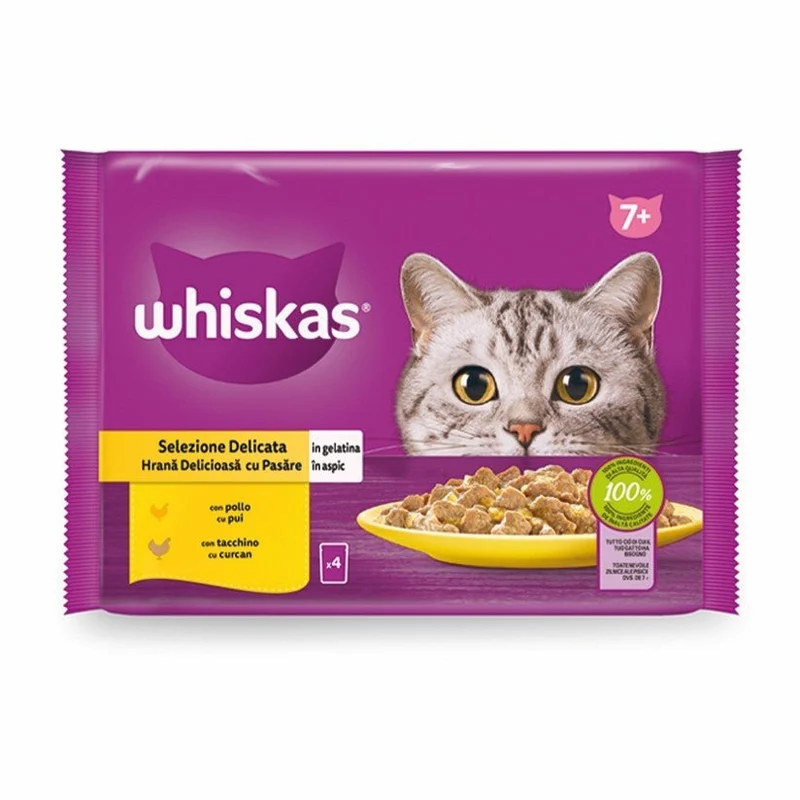 Whiskas +7 Selección Aves 13X4X85Gr