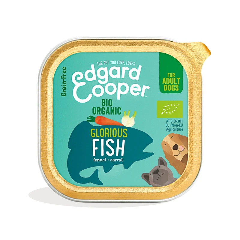 Edgard & Cooper Dog tarrina BIO Pescado 100g