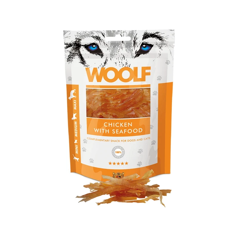 Woolf Chicken with Seafood 100g