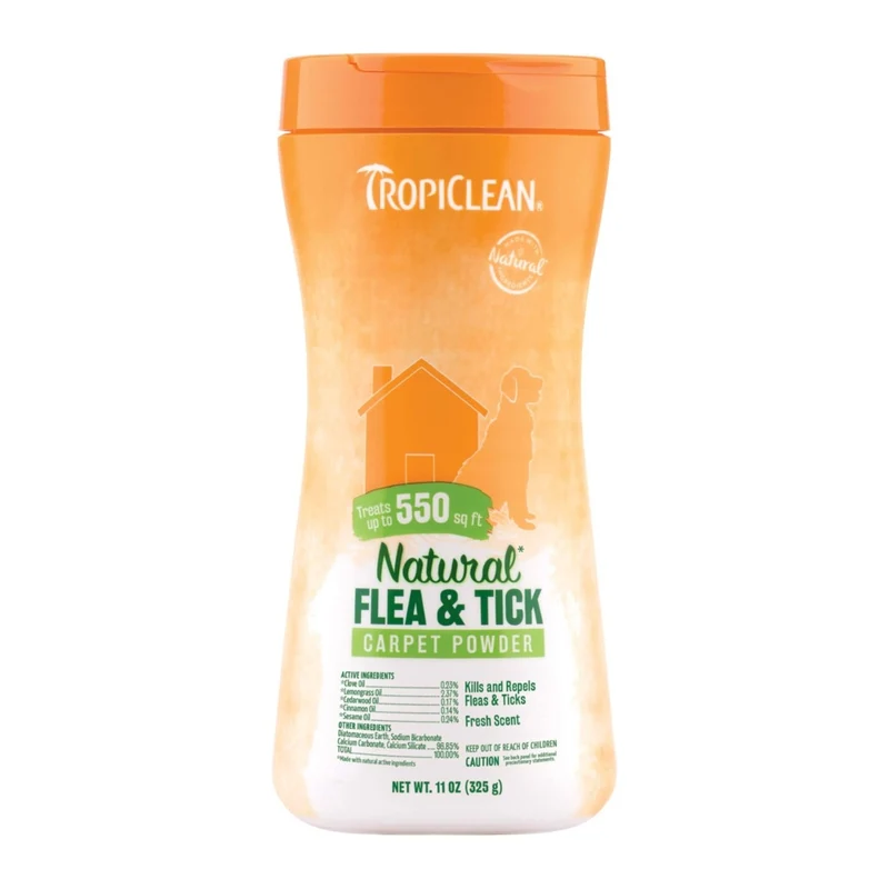 TropiClean Flea&Tick Carpet Powder 325gr