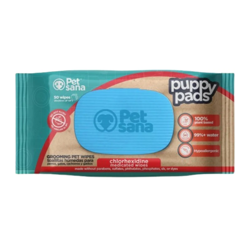 PetSana Puppy Wipes BIO Clorhexidina