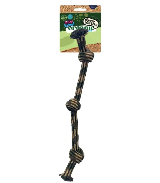 Juguete Cuerda Camuflaje Triple Nudo DoggyMasters
