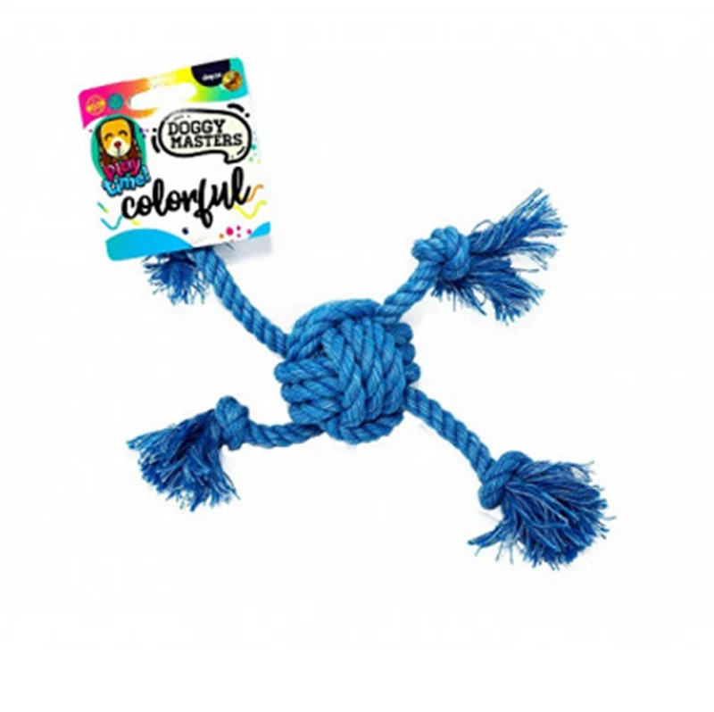 Colorful Pelota 4 nudos DoggyMasters