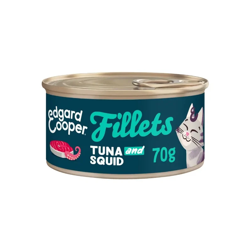 Edgard & Cooper Cat Fillets Atún con Calamar 70g