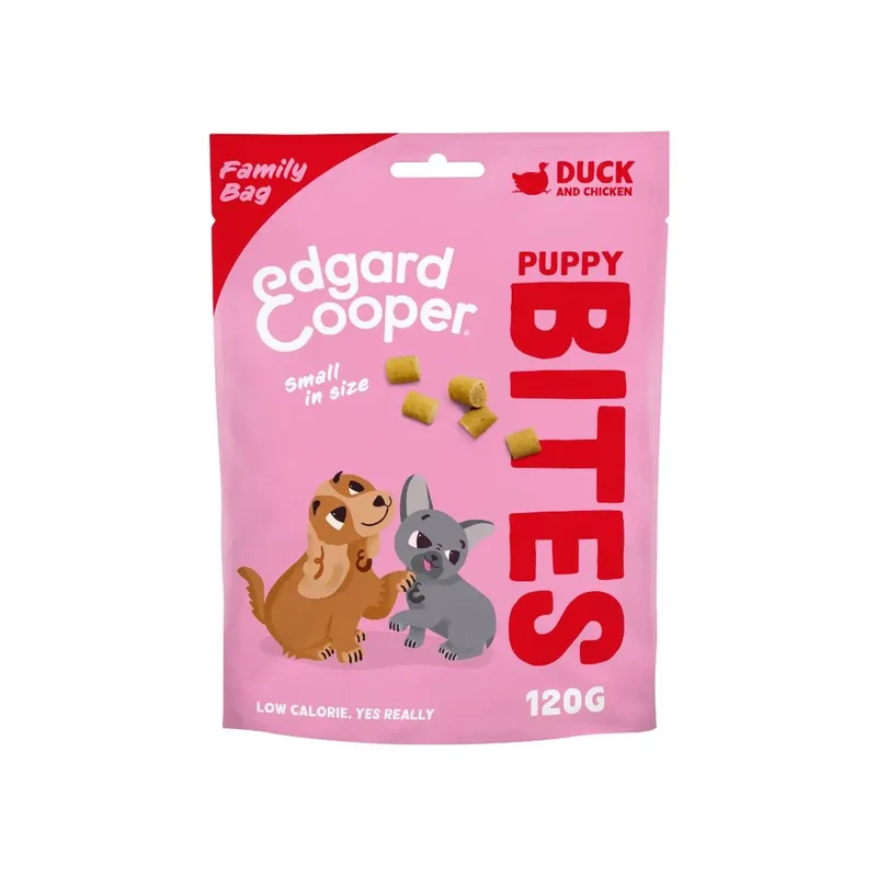 Edgard & Cooper Puppy Bites Pato y Pollo 120g