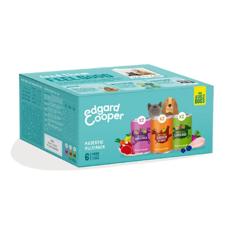 Edgard & Cooper Dog Multipack latas 6x400g