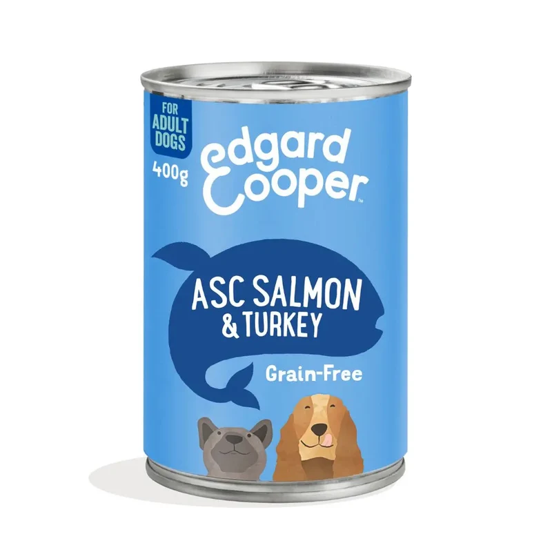 Edgard & Cooper Dog lata Salmon y Pavo 400g