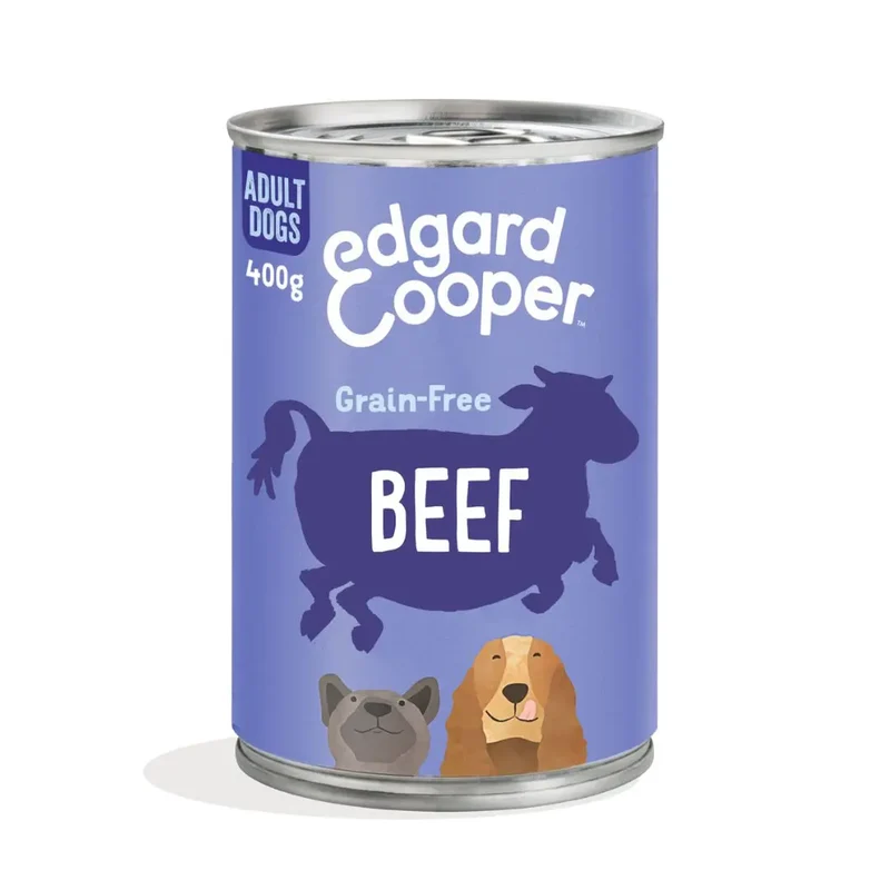 Edgard & Cooper Dog lata Carne de Vacuno 400g