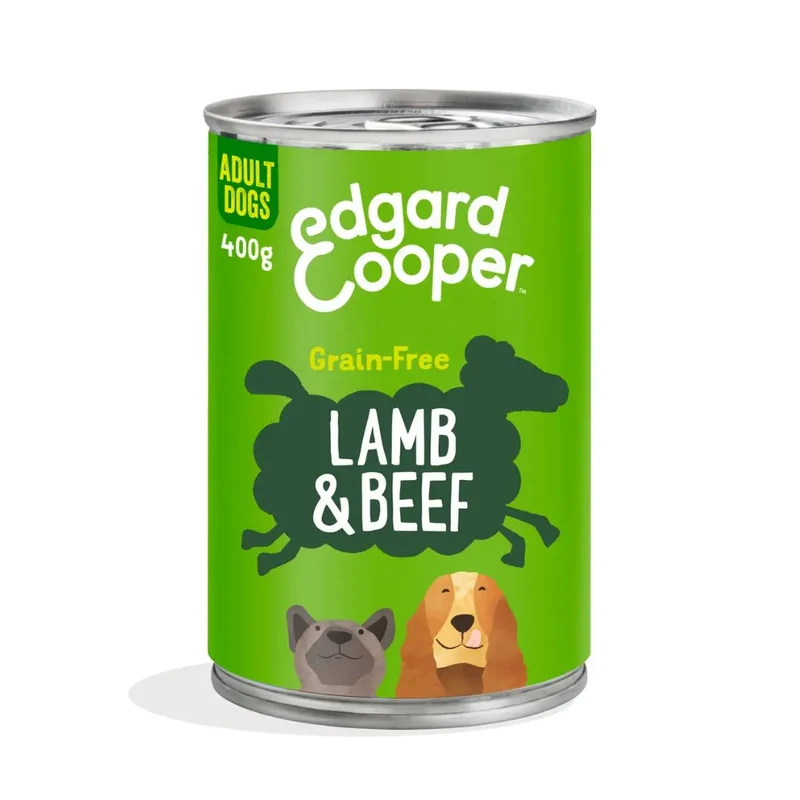 Edgard & Cooper Dog lata Cordero y Vacuno 400g
