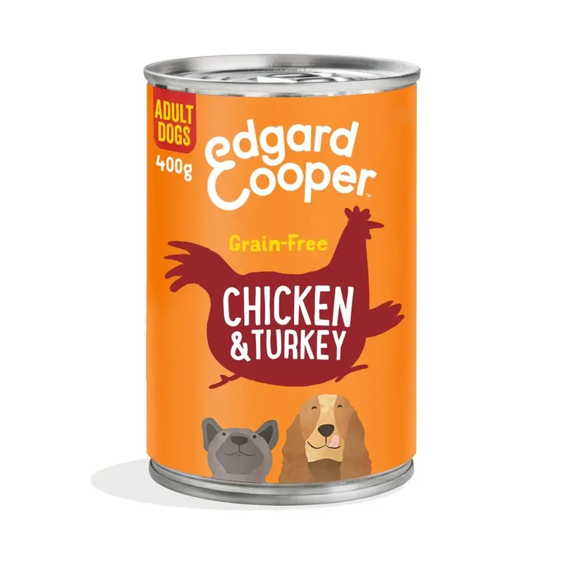 Edgard & Cooper Dog lata Pollo y Pavo 400g