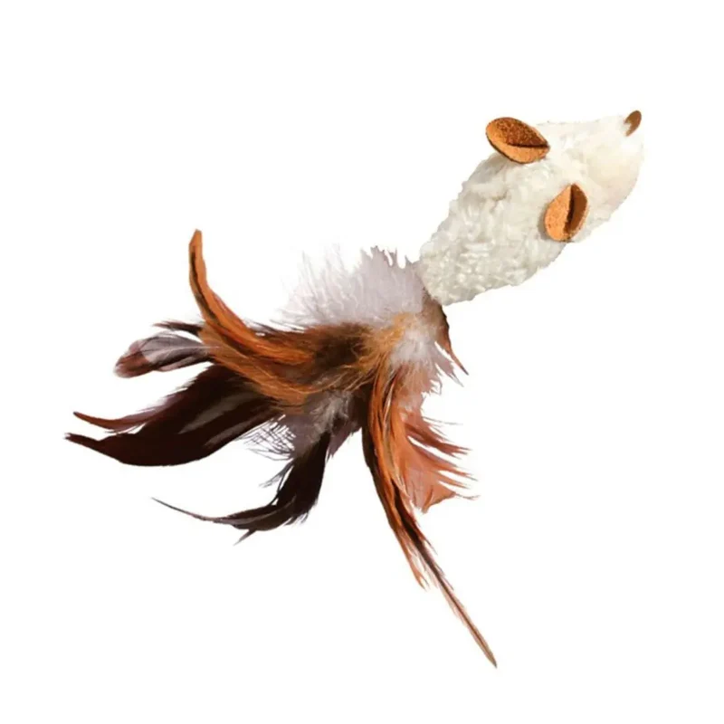 KONG Cat Refillable Feather Mouse