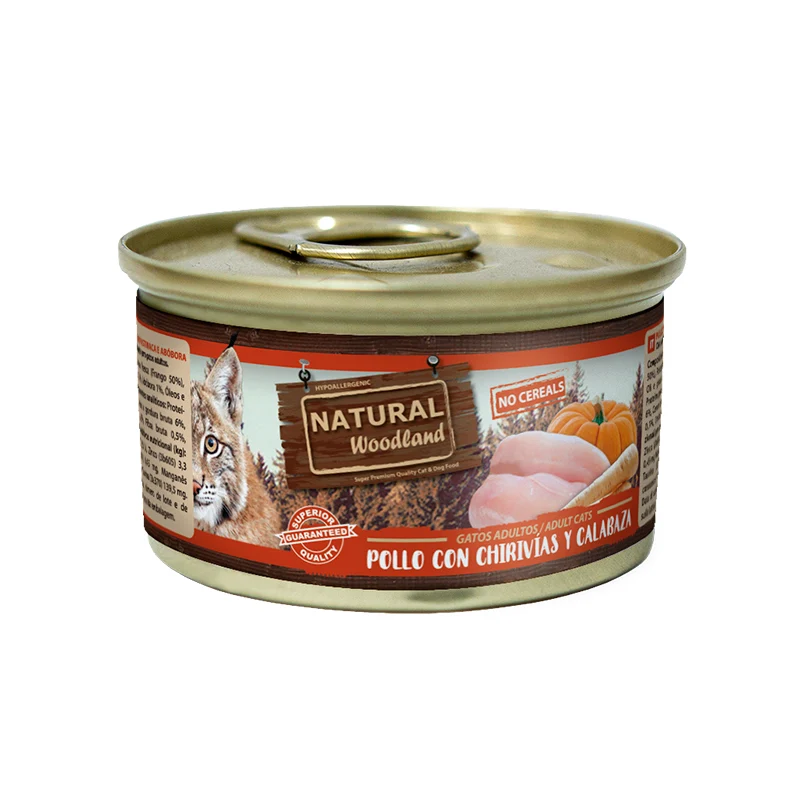 Natural Woodland Cat Pollo con Chirivia 85g