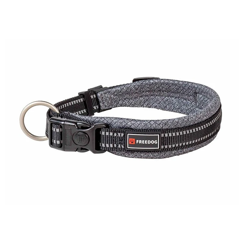 Freedog Shiva Collar Acolchado Gris M 60cm