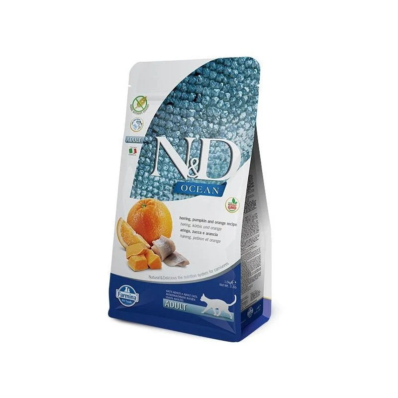 Farmina Nd Cat Ocean Pumpkin Arenque Comida Seca 5kg