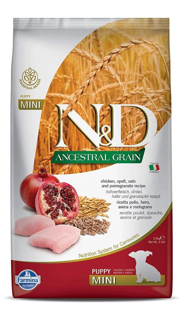 Farmina N&D Ancestral Grain Pollo y Granada Perro Cachorro 2,5Kg