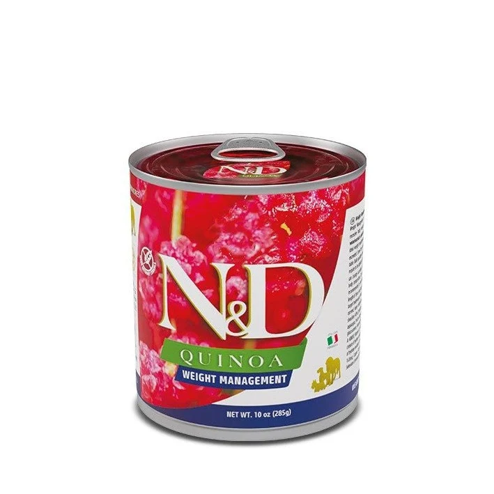 Farmina ND Quinoa Gestión de Peso Húmedo para Perros Adultos Pack de 6 latas de 285g