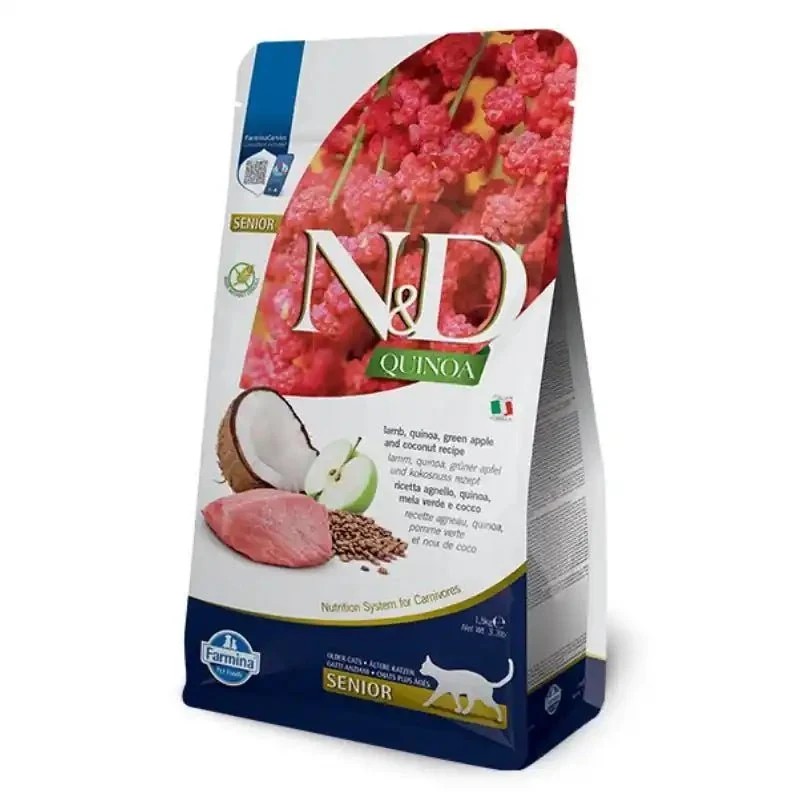 Farmina N&D Quinoa Cordero Pienso Gato Senior 1,5Kg