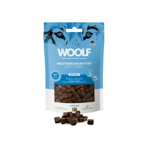 Woolf Soft Cubes Pescado Mediterraneo 100g