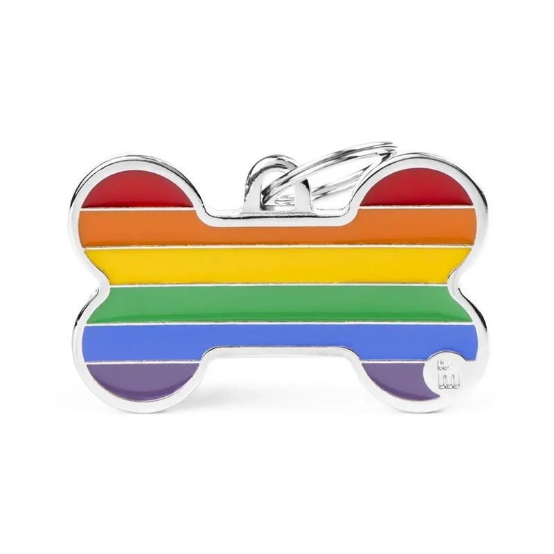 Placa Identificativa MyFamily Rainbow Hueso