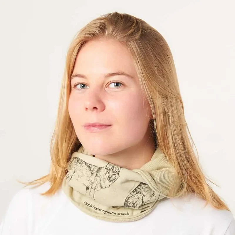 Giraffa - Pañuelo Reversible Canalé Lobo Ibérico