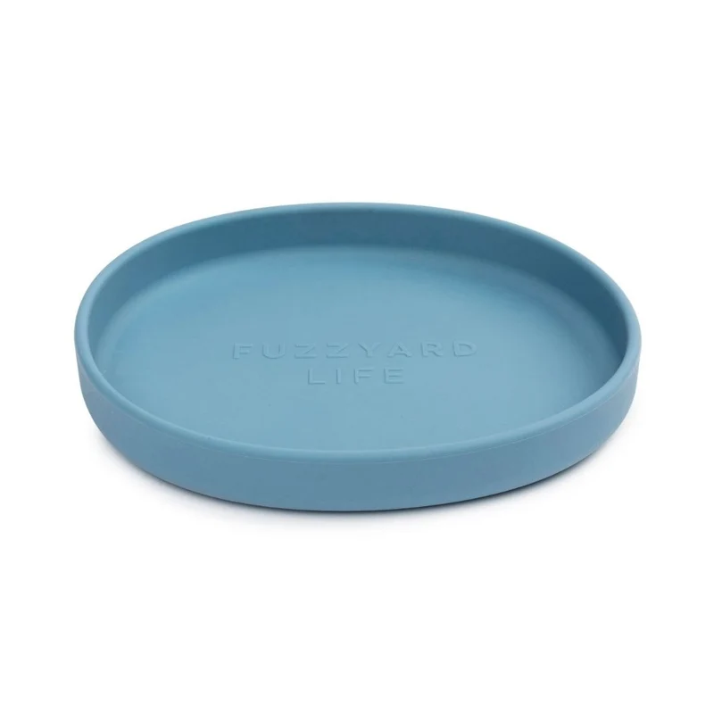 FuzzYard LIFE Cat Plato de Silicona Azul