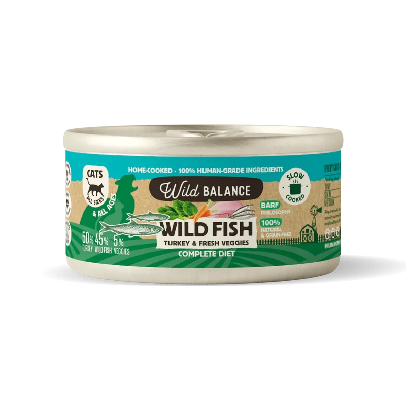 WildBalance Cat lata de Pescado y Pavo