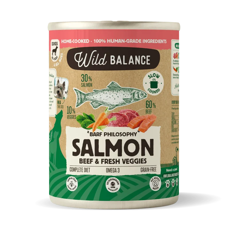 WildBalance Dog lata de Salmón y Ternera