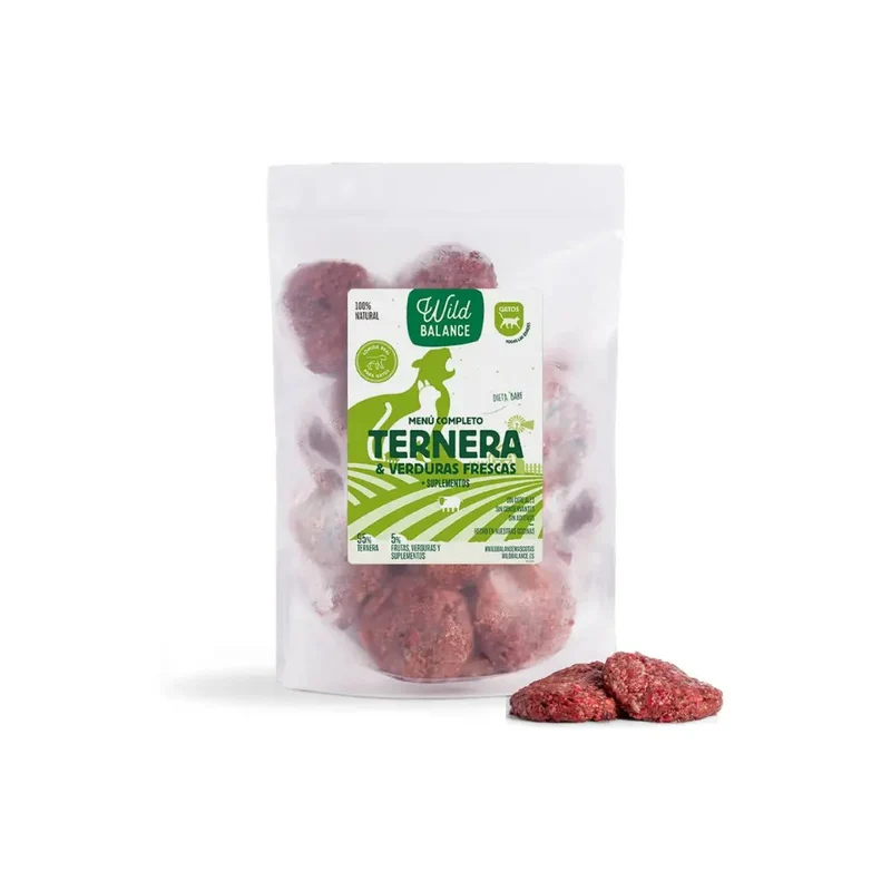 WildBalance Cat BARF - Menú de Ternera 1kg