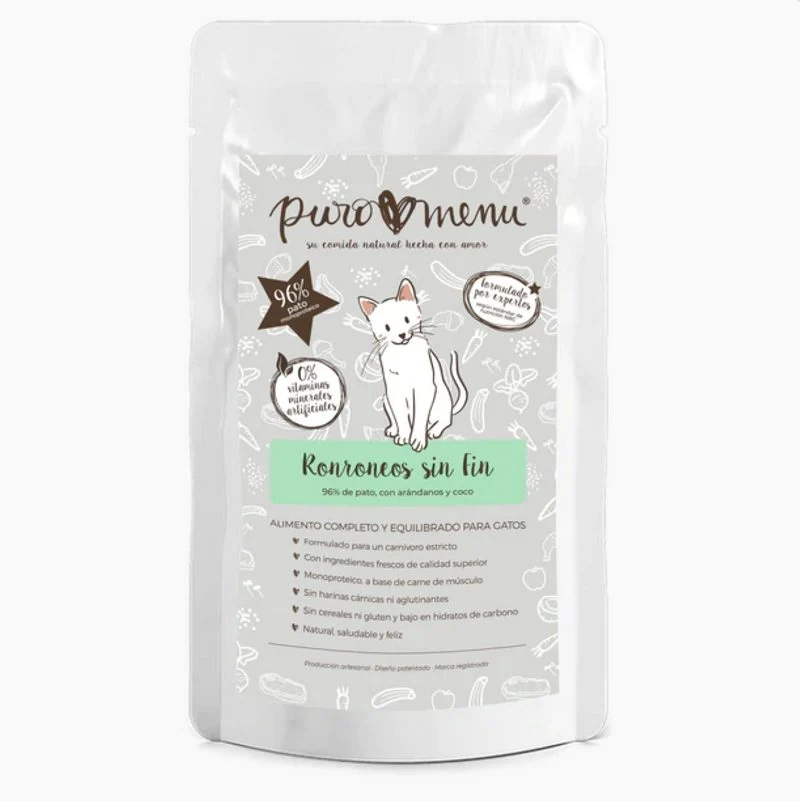Puromenu Cat Pouch - Ronroneos Sin Fin (pato BIO) 100g