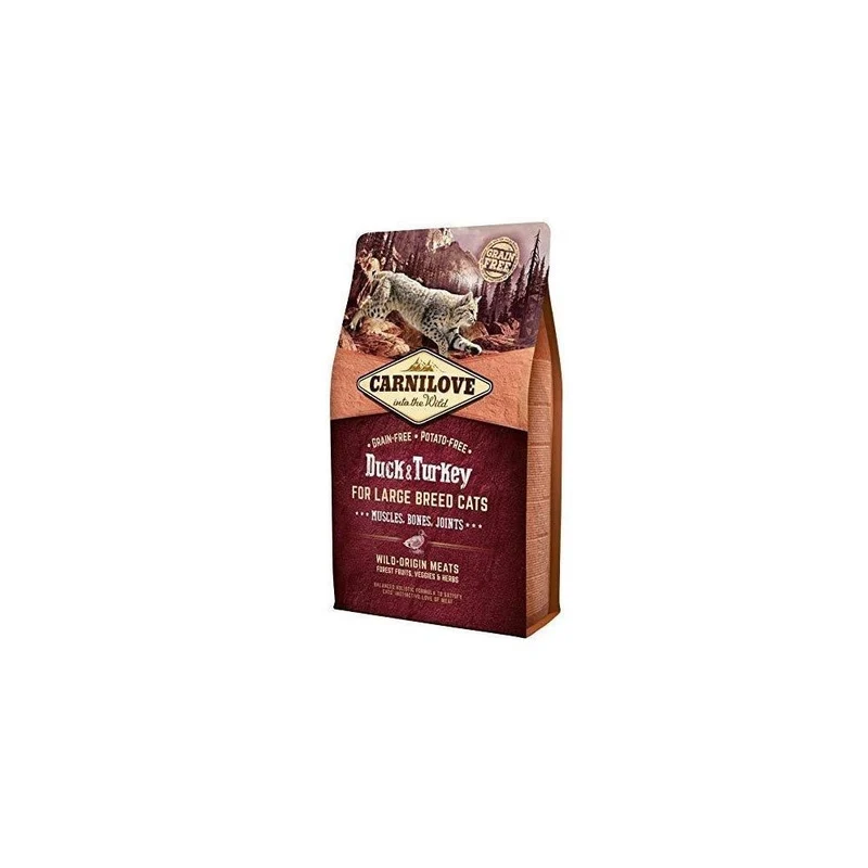 Carnilove Feline Adult Large Pato Pavo Alimento Seco 400g
