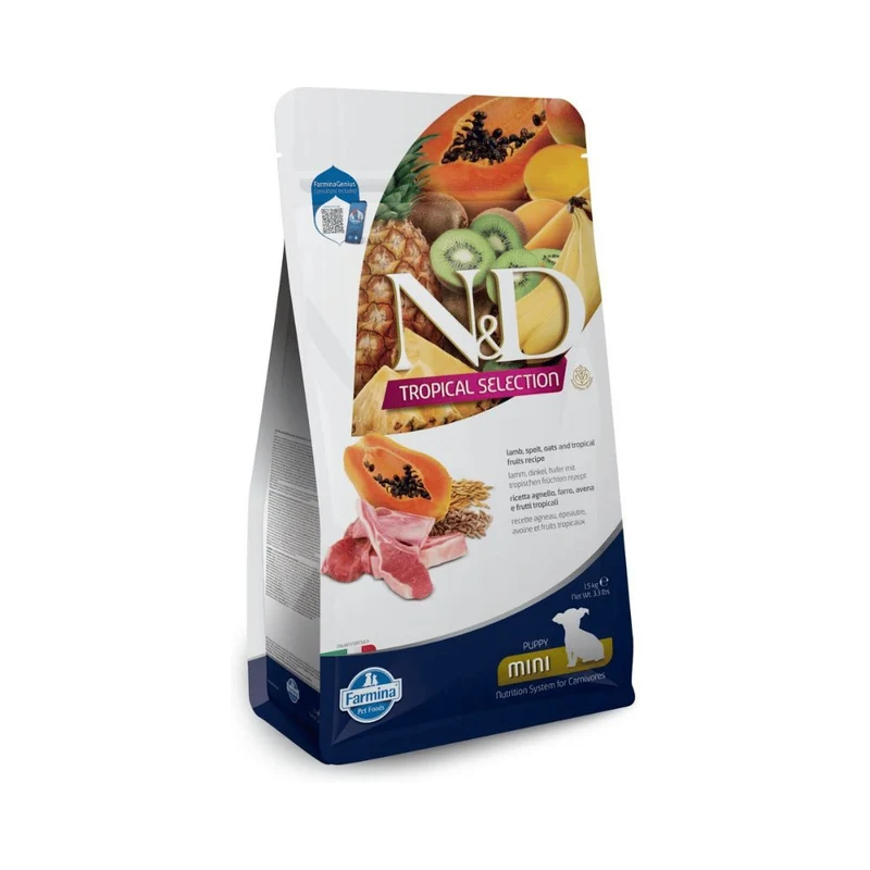 Farmina N&D Dog Puppy Tropical Selection Mini Cordero Alimento Seco 1.5kg