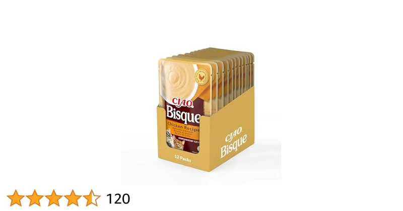 Churu Ciao Bisque Pollo y Ternera Comida Húmeda 40g x12