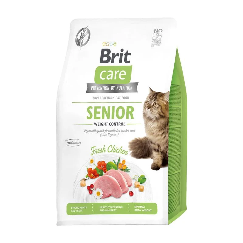Brit Care Cat Senior Weight Control Alimento Seco 2Kg