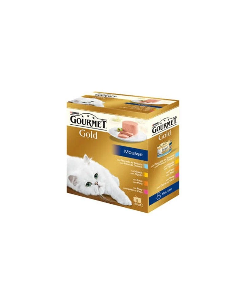 Purina Gourmet Gold Multi Mousse Alimento Húmedo para Gatos 12 x 85g