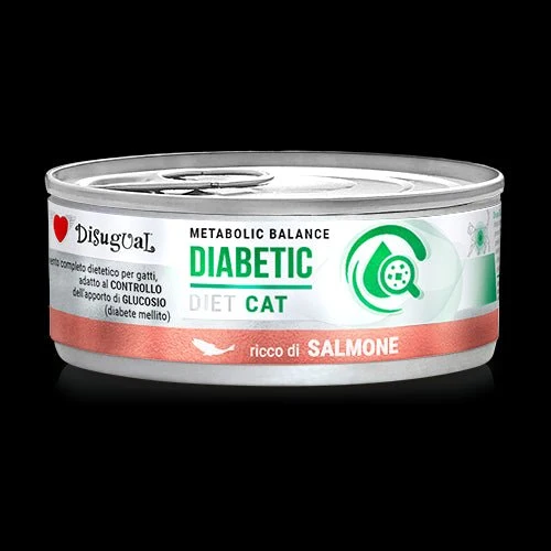 Disugual Diet Cat Diabetic Salmón Comida Húmeda 12 x 85g