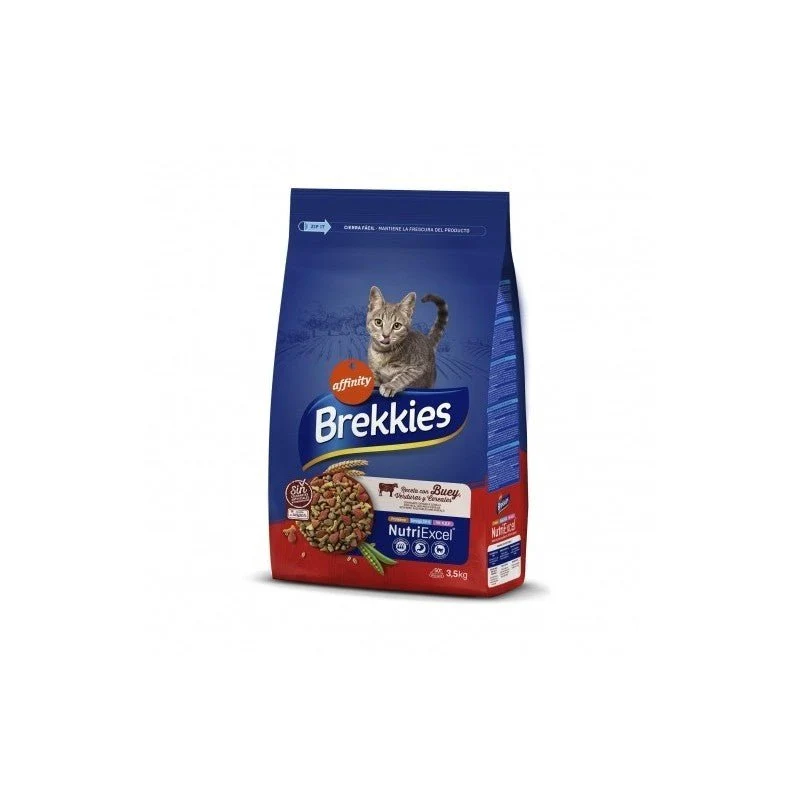 Affinity Brekkies Excel Feline Adult Buey Alimento Seco 3,5Kg