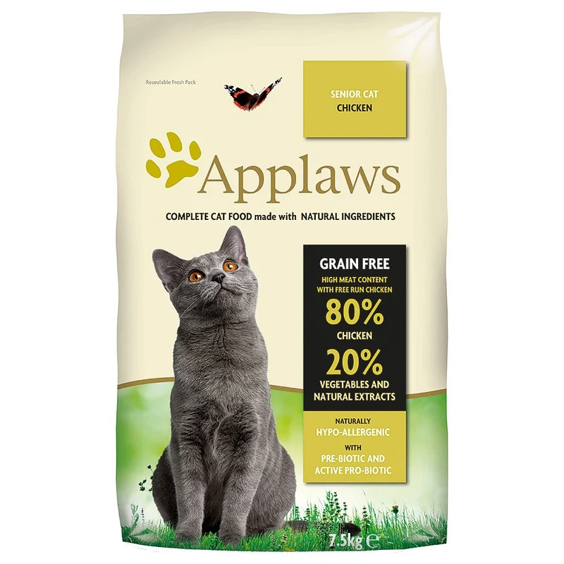 Applaws Cat Dry Senior Pollo Comida Seca 7.5kg