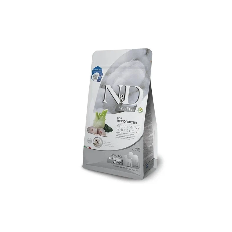 Farmina N&D White Perros Adultos Pienso Lubina Spirulina 2Kgr